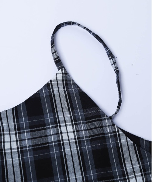 SUGAR BISKET（シュガービスケット）の「チェック柄キャミソールワンピース（ワンピース・レディース・ブルー/ブラック/グリーン/オレンジ/ベージュ・フリー）」の17枚目の写真
