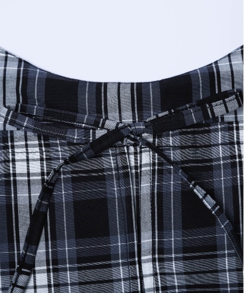 SUGAR BISKET（シュガービスケット）の「チェック柄キャミソールワンピース（ワンピース・レディース・ブルー/ブラック/グリーン/オレンジ/ベージュ・フリー）」の14枚目の写真