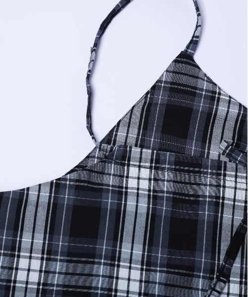 SUGAR BISKET（シュガービスケット）の「チェック柄キャミソールワンピース（ワンピース・レディース・ブルー/ブラック/グリーン/オレンジ/ベージュ・フリー）」の13枚目の写真