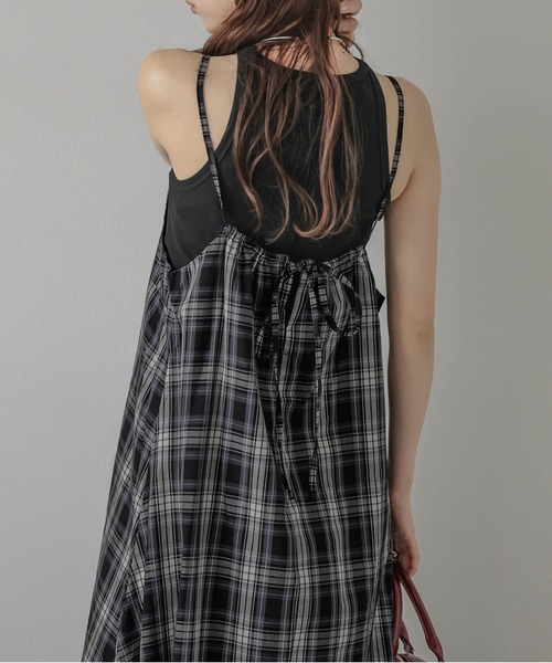 SUGAR BISKET（シュガービスケット）の「チェック柄キャミソール