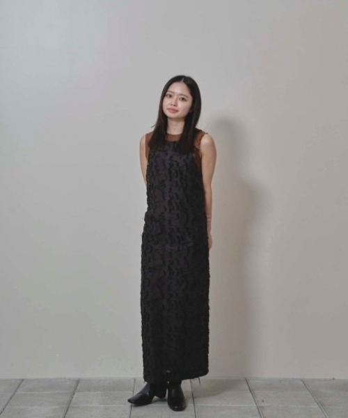 TODAYFUL（トゥデイフル）の「【TODAYFUL/トゥデイフル】Jacquard Pencil Dress/ジャガードペンシルドレス/ワンピース（ワンピース・レディース・キナリ/ダークブラウン・36/38）」の7枚目の写真