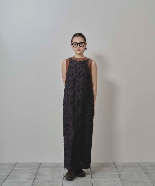 TODAYFUL（トゥデイフル）の「【TODAYFUL/トゥデイフル】Jacquard Pencil Dress/ジャガードペンシルドレス/ワンピース（ワンピース・レディース・キナリ/ダークブラウン・36/38）」の8枚目の写真