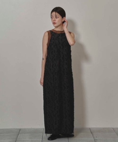 TODAYFUL（トゥデイフル）の「【TODAYFUL/トゥデイフル】Jacquard Pencil Dress/ジャガードペンシルドレス/ワンピース（ワンピース・レディース・キナリ/ダークブラウン・36/38）」の10枚目の写真