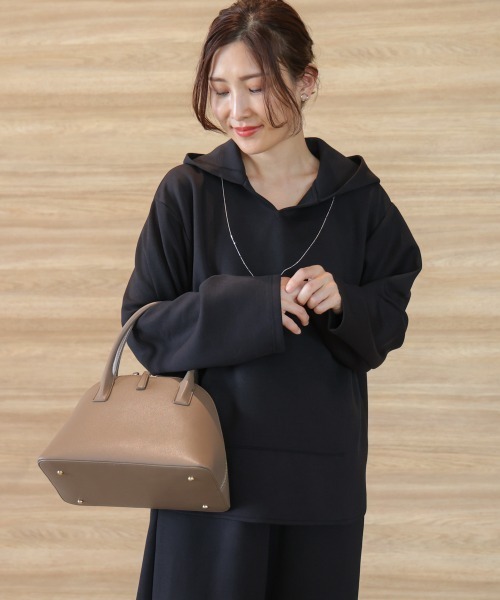 Bou Jeloud（ブージュルード）の「【はあちゅう*Bou Jeloud】カンガルーパーカー（スウェット・レディース・キャメル/ピンク/ブラック/グレー・FREE）」の21枚目の写真