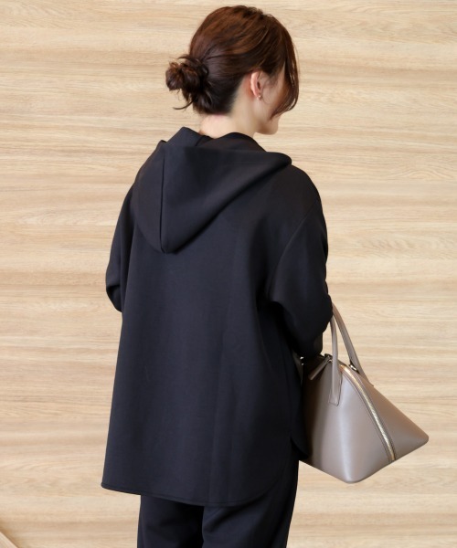 Bou Jeloud（ブージュルード）の「【はあちゅう*Bou Jeloud】カンガルーパーカー（スウェット・レディース・キャメル/ピンク/ブラック/グレー・FREE）」の11枚目の写真