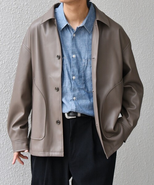 SHIPS any(シップス エニィ)の「SHIPS any: ハンティング ポケット リラックス カバーオール ジャケット◇(カバーオール・メンズ・ブラック/ブラウン・LARGE/MEDIUM)」の16枚目の写真