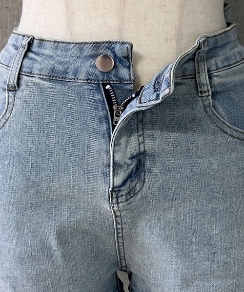 meJane(ミージェーン)の「バックリボン デニムショートパンツ(デニムパンツ・レディース・ライトブルー・SS/S/M)」の11枚目の写真