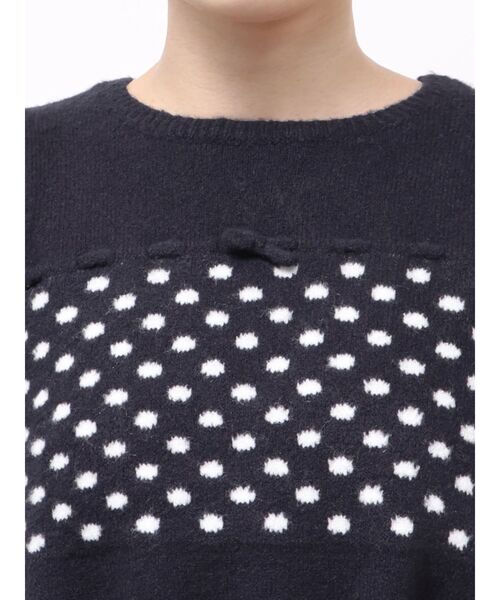 merry jenny(メリージェニー)の「フリルペプラムニットトップス(ニット/セーター・レディース・ネイビー/グレー/オフホワイト・FREE)」の21枚目の写真