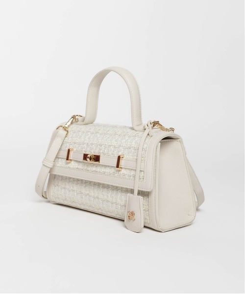 2WAY ベルトデザインツイードハンドルバッグ（ハンドバッグ）｜RANDA