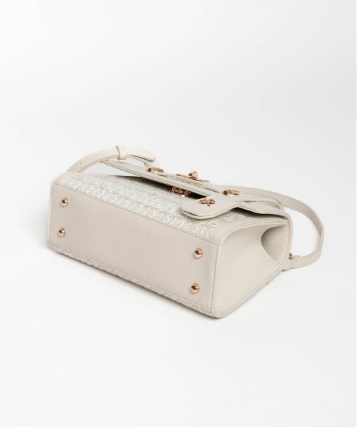 2WAY ベルトデザインツイードハンドルバッグ（ハンドバッグ）｜RANDA