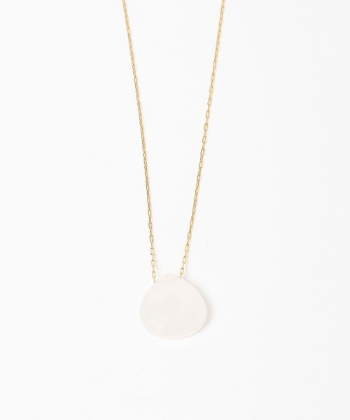 Andemiu(アンデミュウ)の「【サージカル】ステンレスストーンカットペンダント591737(ネックレス・レディース・ホワイト/ブラウン・FREE)」の14枚目の写真