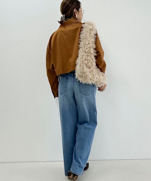 NOLLEY’S（ノーリーズ）の「【PR林☆別注】チベットラムフェイクファーバッグ（ショルダーバッグ・レディース・ベージュ/グレイッシュベージュ・FREE）」の14枚目の写真