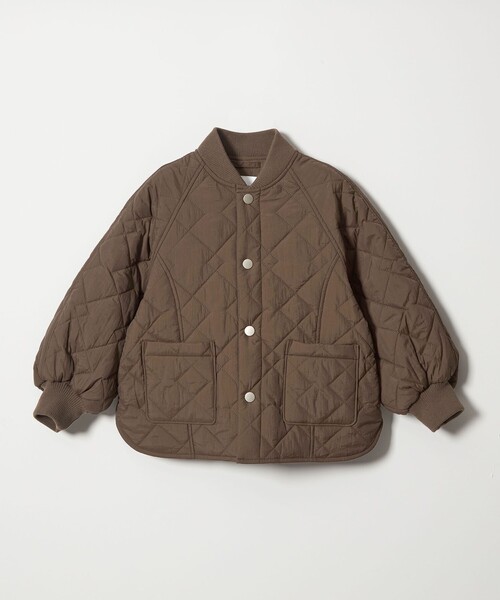 green label relaxing（グリーンレーベルリラクシング）の「ダイヤキルト ブルゾン/ キッズ 100cm-160cm（ブルゾン・キッズ・オフホワイト/ブラック/ブラウン・100cm/110cm/120cm/130cm/140cm/150cm/160cm）」の10枚目の写真