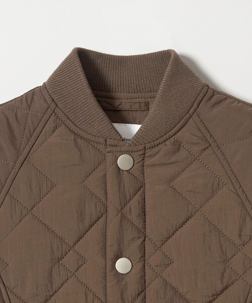 green label relaxing（グリーンレーベルリラクシング）の「ダイヤキルト ブルゾン/ キッズ 100cm-160cm（ブルゾン・キッズ・オフホワイト/ブラック/ブラウン・100cm/110cm/120cm/130cm/140cm/150cm/160cm）」の12枚目の写真