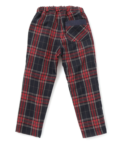 SLAP SLIP（スラップスリップ）の「【お揃い】ツイルチェックリバーシブルパンツ(80~130cm)（デニムパンツ・キッズ・ネイビー/ベージュ・100cm/110cm/90cm/80ｃｍ/120cm/130cm）」の12枚目の写真
