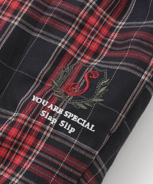 SLAP SLIP（スラップスリップ）の「【お揃い】ツイルチェックリバーシブルパンツ(80~130cm)（デニムパンツ・キッズ・ネイビー/ベージュ・100cm/110cm/90cm/80ｃｍ/120cm/130cm）」の19枚目の写真