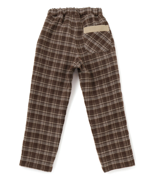 SLAP SLIP（スラップスリップ）の「【お揃い】ツイルチェックリバーシブルパンツ(80~130cm)（デニムパンツ・キッズ・ネイビー/ベージュ・100cm/110cm/90cm/80ｃｍ/120cm/130cm）」の5枚目の写真