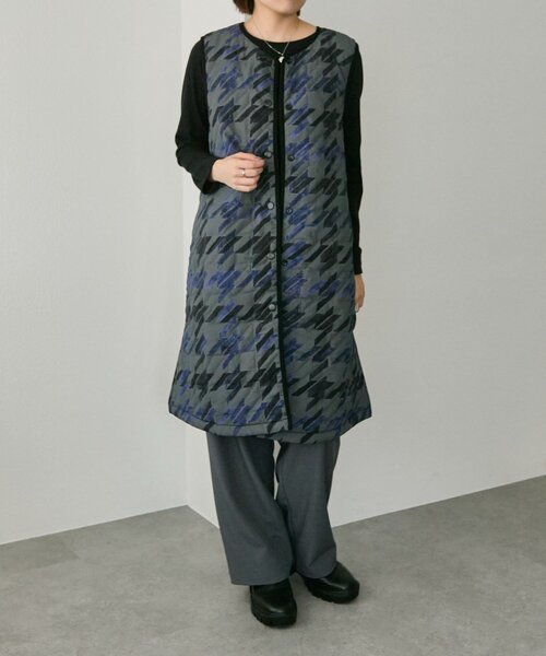 ear PAPILLONNER（イアパピヨネ）の「《撥水/手洗い可》sampo×earベスト付きリバーシブルコート（その他アウター・レディース・ブラック/ブラウン・FREE）」の4枚目の写真