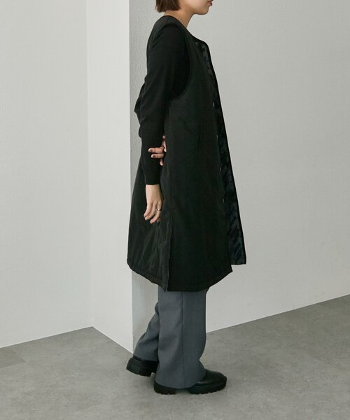 ear PAPILLONNER（イアパピヨネ）の「《撥水/手洗い可》sampo×earベスト付きリバーシブルコート（その他アウター・レディース・ブラック/ブラウン・FREE）」の7枚目の写真