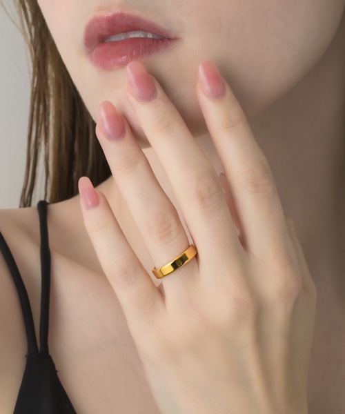 muku(ムク)の「SIMPLE RING/4mm(リング・レディース・シルバー/ゴールド・9/11)」の2枚目の写真