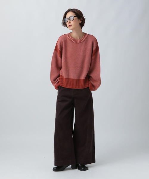 LEPSIM（レプシィム）の「7ゲージリバーシブルプルオーバー　525639（ニット/セーター・レディース・オフホワイト/ダークオレンジ/ネイビー・FREE）」の10枚目の写真