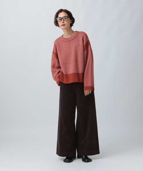 LEPSIM（レプシィム）の「7ゲージリバーシブルプルオーバー　525639（ニット/セーター・レディース・オフホワイト/ダークオレンジ/ネイビー・FREE）」の11枚目の写真