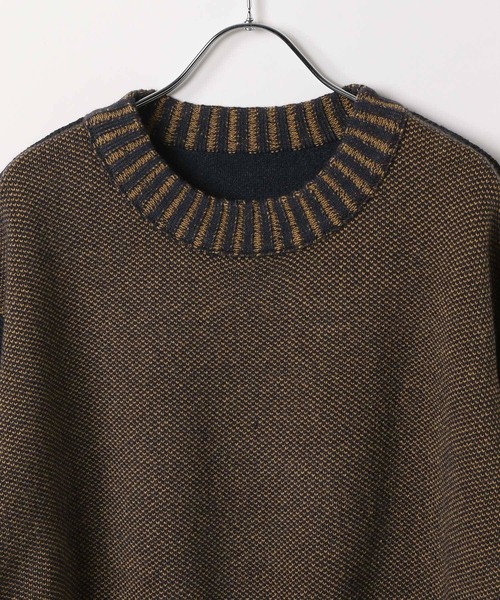 LEPSIM（レプシィム）の「7ゲージリバーシブルプルオーバー　525639（ニット/セーター・レディース・オフホワイト/ダークオレンジ/ネイビー・FREE）」の21枚目の写真