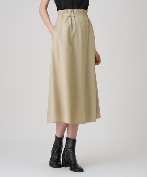ANAYI(アナイ)の「【セットアップ対応商品】ドライツイルギャザースカート(スカート・レディース・ベージュ/ブラウン・36/38/34)」の14枚目の写真