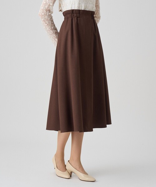 【531】新品　アナイ　ツイルアシメ スカート　ブラウン　36 531】新品 アナイ ツイルアシメ スカート ブラウン 36 ANAYI（アナイ