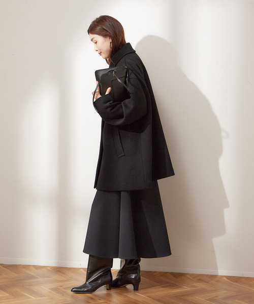 セール】《追加》SUPER120/MANTECOステンカラーショートコート（ステン