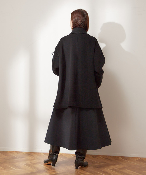 セール】《追加》SUPER120/MANTECOステンカラーショートコート（ステン