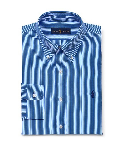 POLO RALPH LAUREN(ポロ ラルフ ローレン)の「ストライプド ポプリン ドレス シャツ(シャツ/ブラウス・メンズ・ブルー系その他・15 /17/16//15//14//16)」の1枚目の写真