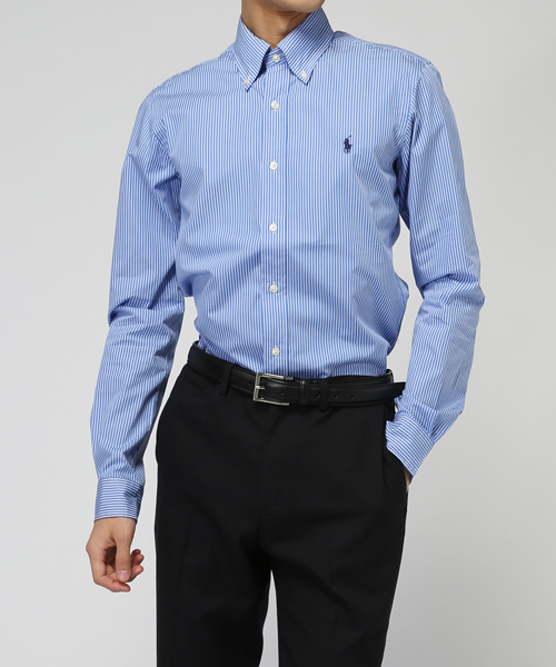 POLO RALPH LAUREN(ポロ ラルフ ローレン)の「ストライプド ポプリン ドレス シャツ(シャツ/ブラウス・メンズ・ブルー系その他・15 /17/16//15//14//16)」の2枚目の写真