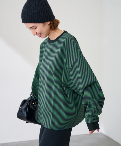 フレームワークミジンボーダーロンTスピックアンドスパン ≪追加≫ミジンボーダーロンT（Tシャツ／カットソー