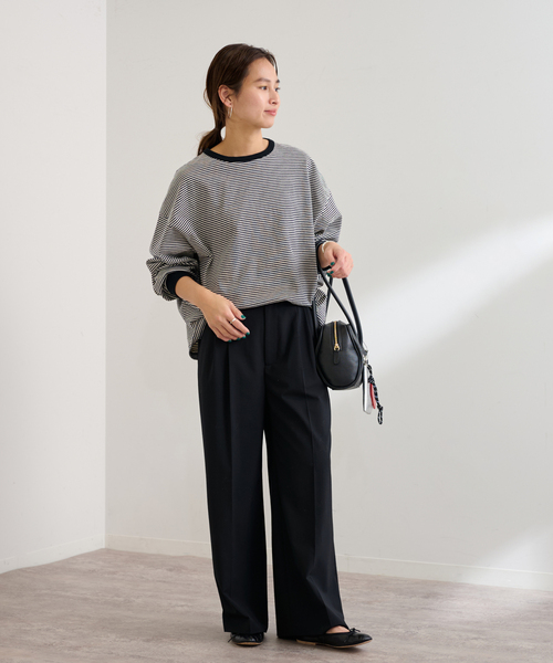 ≪追加≫ミジンボーダーロンT（Tシャツ/カットソー）｜FRAMeWORK