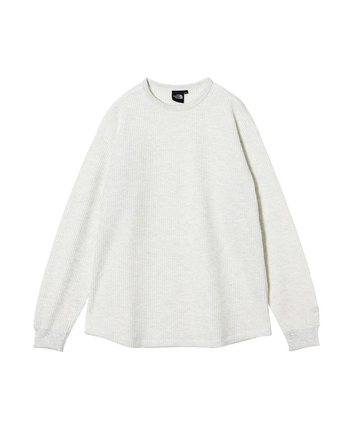 THE NORTH FACE(ザノースフェイス)の「THE NORTH FACE L/S Warm Waffle Crew NT62436(Tシャツ/カットソー・メンズ・ブラック/ホワイト・MEDIUM/LARGE/X-LARGE/SMALL)」の2枚目の写真