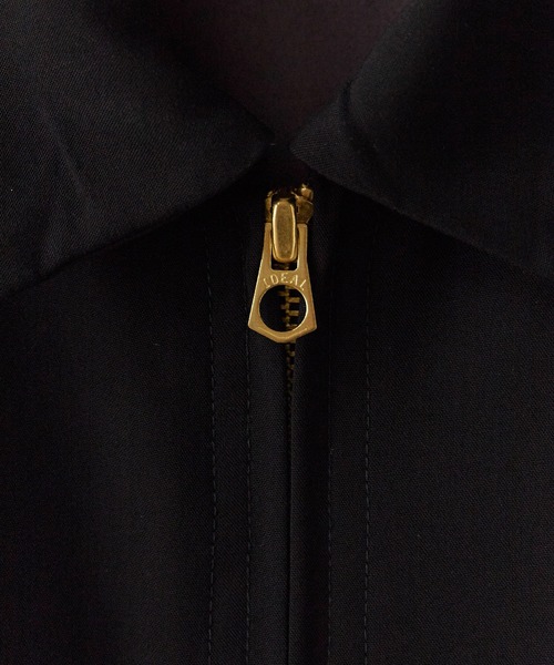 TOWNCRAFT(タウンクラフト)の「TOWNCRAFT/タウンクラフト 50S ROCKBILLY RAYON JACKET レーヨンジャケット 無地 オンブレチェック柄 ライトアウター メンズ レディース 2026年 夏 夏服 秋服(ブルゾン・メンズ・ブラック/グレー/グリーン・M/L)」の5枚目の写真