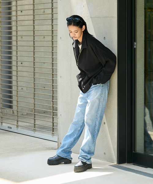 TOWNCRAFT(タウンクラフト)の「TOWNCRAFT/タウンクラフト 50S ROCKBILLY RAYON JACKET レーヨンジャケット 無地 オンブレチェック柄 ライトアウター メンズ レディース 2026年 夏 夏服 秋服(ブルゾン・メンズ・ブラック/グレー/グリーン・M/L)」の13枚目の写真