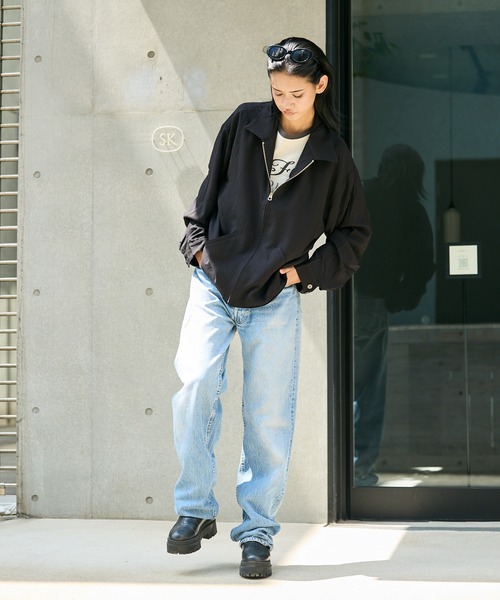TOWNCRAFT(タウンクラフト)の「TOWNCRAFT/タウンクラフト 50S ROCKBILLY RAYON JACKET レーヨンジャケット 無地 オンブレチェック柄 ライトアウター メンズ レディース 2026年 夏 夏服 秋服(ブルゾン・メンズ・ブラック/グレー/グリーン・M/L)」の16枚目の写真
