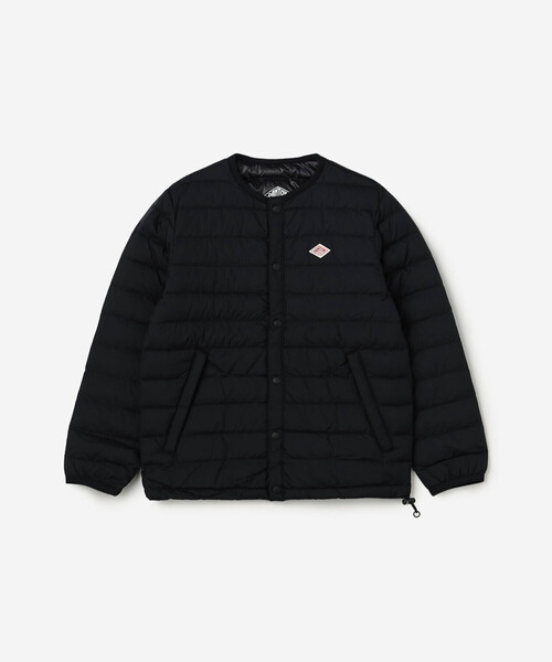 DANTON（ダントン）の「DANTON | キッズ インナー ナイロンタフタ クルーネックダウンジャケット（ダウンジャケット/コート・キッズ・マスタード/ブラック/オフホワイト・115/105/125/135）」の2枚目の写真