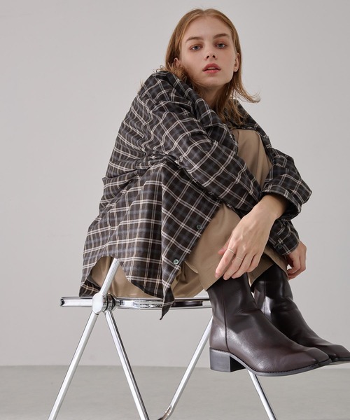 EMMA CLOTHES(エマクローズ)の「TRコンフォートリラックスレギュラーカラーチェックシャツ(シャツ/ブラウス・メンズ・ブラック/ワイン/ブラウン/ネイビー・L/M/S)」の16枚目の写真