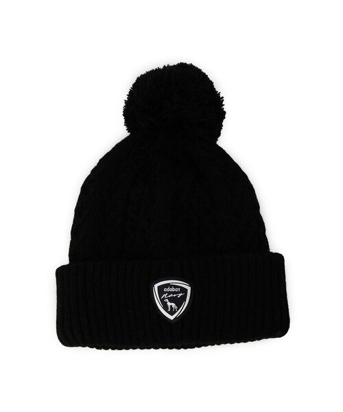 adabat（アダバット）の「【ADABAT NAVY】サルーキケーブルワッチ（ニットキャップ/ビーニー・レディース・ライトグレー系9/ブラック・00）」の2枚目の写真
