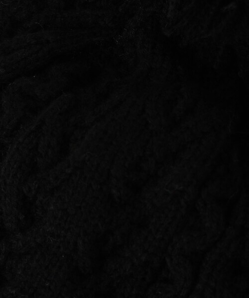 adabat（アダバット）の「【ADABAT NAVY】サルーキケーブルワッチ（ニットキャップ/ビーニー・レディース・ライトグレー系9/ブラック・00）」の6枚目の写真