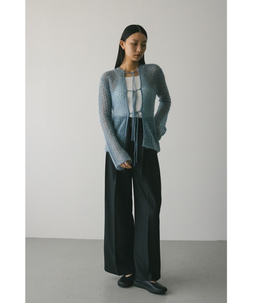 STYLEMIXER(スタイルミキサー)の「ハイウエストワイドベルトパンツ(スラックス・レディース・ブラウン/ブラック/グレー・SMALL/MEDIUM)」の4枚目の写真