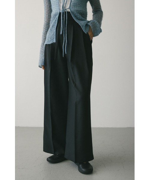 STYLEMIXER(スタイルミキサー)の「ハイウエストワイドベルトパンツ(スラックス・レディース・ブラウン/ブラック/グレー・SMALL/MEDIUM)」の6枚目の写真