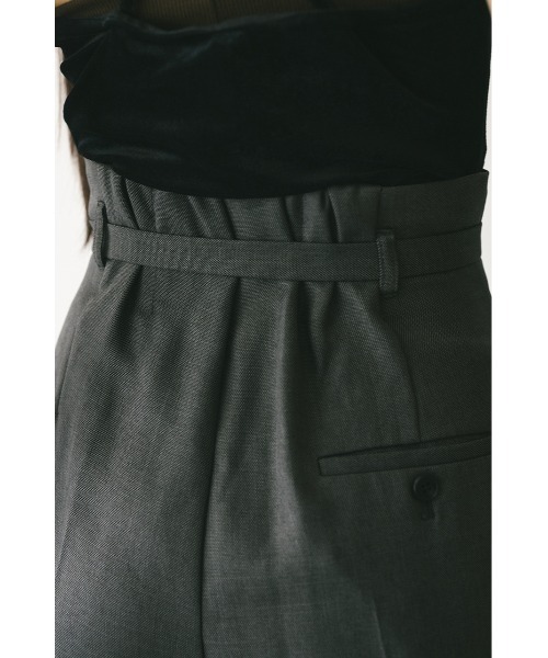 STYLEMIXER(スタイルミキサー)の「ハイウエストワイドベルトパンツ(スラックス・レディース・ブラウン/ブラック/グレー・SMALL/MEDIUM)」の18枚目の写真