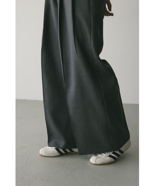 STYLEMIXER(スタイルミキサー)の「ハイウエストワイドベルトパンツ(スラックス・レディース・ブラウン/ブラック/グレー・SMALL/MEDIUM)」の19枚目の写真