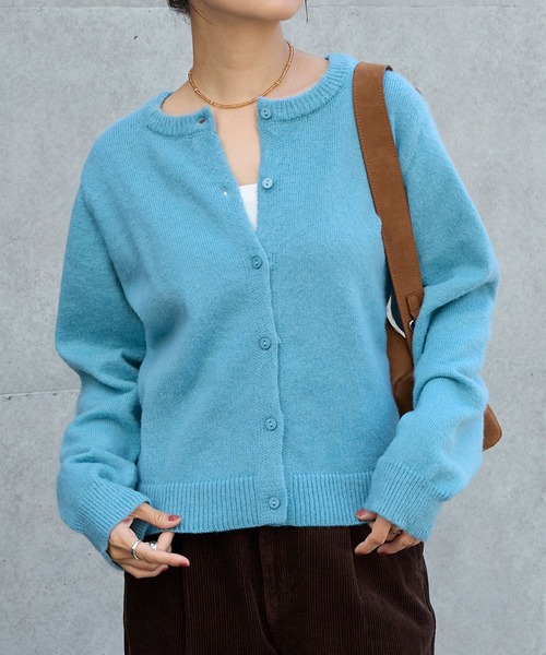 Mach様 リクエスト 2点 まとめ商品 セール】2WAYクルーネックモヘアタッチニットカーディガン