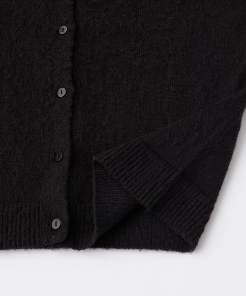セール】2WAYクルーネックモヘアタッチニットカーディガン