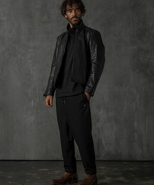 C DIEM（カルペディエム）の「C DIEM(カルペディエム)ティーコア ダブルスタンドカラー シングルライダースジャケット（ライダースジャケット・メンズ・ブラック・XL/L/M）」の7枚目の写真